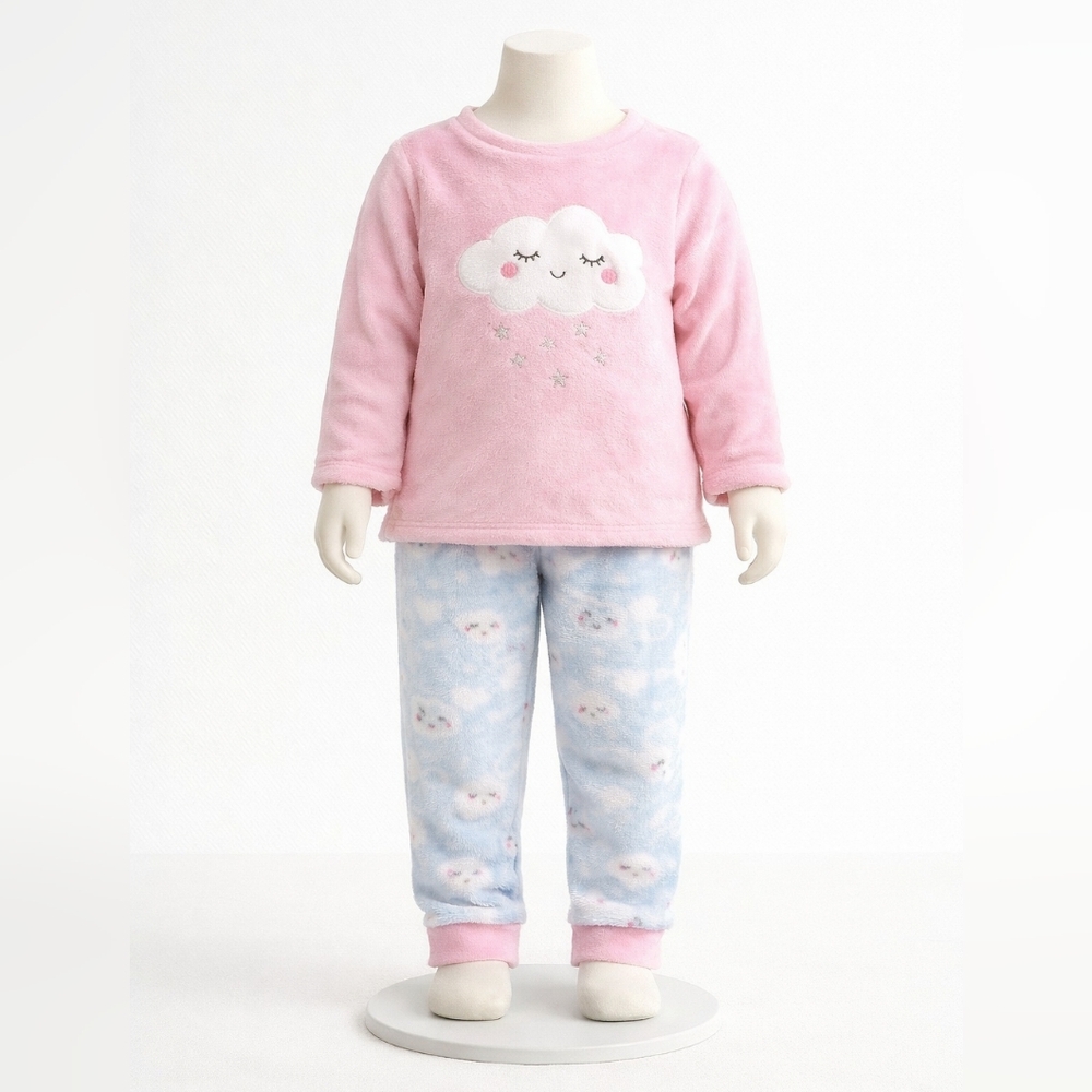 Primark Pink and Blue Cloud Pajama Set